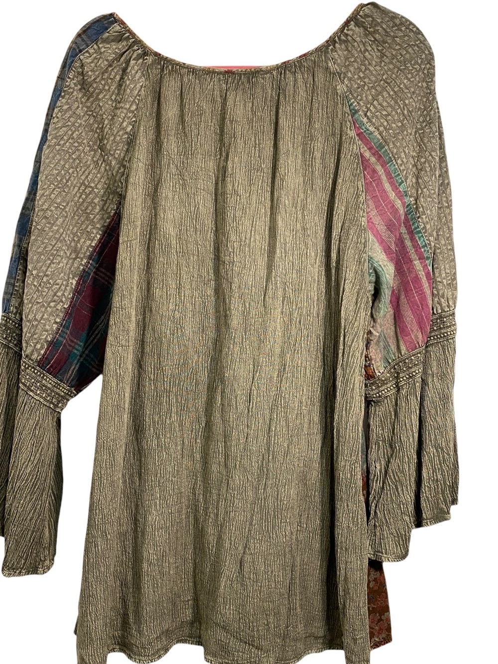 Young Threads Boho Patchwork Style Top - Picture 2 of 6